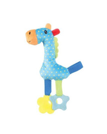 Plyšová hračka pro štěně RIO žirafa Modrá plyšová hračka pro psa