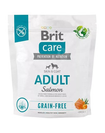 Brit care dog grain-free adult salmon granule pro dospělé psy 1 kg