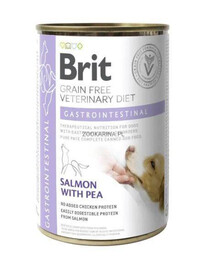 BRIT Veterinary Diet Gastrointestinal Salmon&Pea krmivo pro psy pro citlivý trávicí systém 400 g vlhké krmivo pro psy 400 g