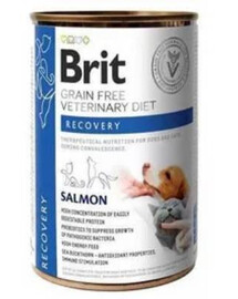 BRIT Veterinary Diet Recovery regenerační krmivo s lososem pro psy a kočky 400 g 