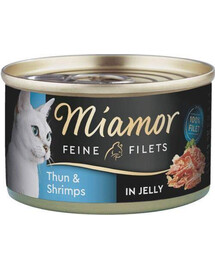 MIAMOR kočičí filety s tuňákem a krevetami ve šťávě 100 g