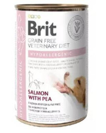 BRIT Veterinary Diet hypoalergenní krmivo pro psy Losos&Pea pro alergiky 400 g
