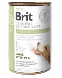 BRIT Veterinary Diet Diabetes Lamb&Pea krmivo pro psy pro cukrovku 400 g