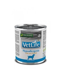 Farmina Vet Life Natural Diet Dog Hypoallergenic Fish & Potato 300 g - konzerva pro dospělé psy s rybou a brambory