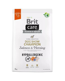 Brit care dog hypoallergenic dog show champion granule pro dospělé výstavní psy 3 kg
