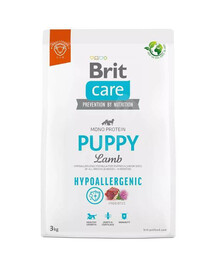 Brit care dog hypoallergenic puppy lamb granule pro štěňata 3 kg