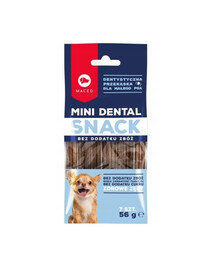 MACED Mini Dental Snack pamlsek podporující zdraví zubů pro psy 56 g/7 ks
