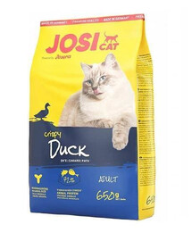 Josera JosiCat Crispy Duck 650 g granule pro dospělé kočky