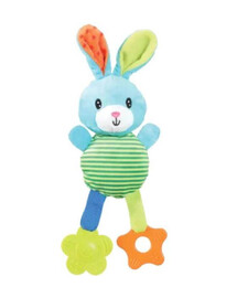 Plyšová hračka pro štěně RIO králík zelená plyšová hračka pro psa