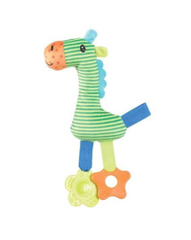 Plyšová hračka pro štěně RIO Giraffe zelená plyšová hračka pro psa