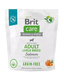 Brit care dog grain-free adult large breed salmon granule pro dospělé psy velkých plemen 1 kg