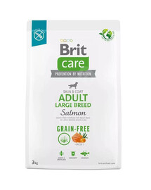 Brit care dog grain-free adult large breed salmon granule pro dospělé psy velkých plemen 3 kg
