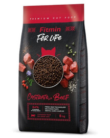 FITMIN Cat For Life Castrate Beef granule pro kastrované kočky s hovězím masem 8 kg