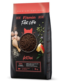 FITMIN Cat For Life Kitten granule pro koťata 8 kg