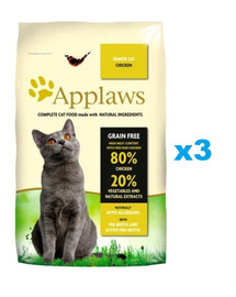 APPLAWS Cat Senior Chicken 6 kg (3x2 kg) kuře pro starší kočky