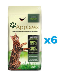 APPLAWS Cat Adult Chicken and Lamb 2,4 kg (6x400 g) kuřecí a jehněčí maso pro dospělé kočky