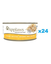 APPLAWS Cat Adult Chicken Breast in Broth kuřecí prsa ve vývaru 24x156g