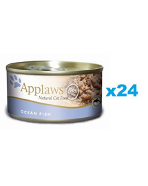 APPLAWS Cat Adult Ocean Fish in Broth mořské ryby ve vývaru 24x156 g