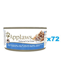 APPLAWS Cat Adult Tuna with Crab in Broth tuňák a krab ve vývaru 72x70g