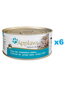 APPLAWS Cat Kitten Tuna in Broth s tuňákem ve vývaru pro koťata 6x70g