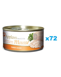 APPLAWS Cat Adult Mousse Chicken pěna s kuřecím masem 72x70g