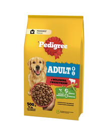 PEDIGREE Adult 500 g s hovězím masem a zeleninou pro psy velkých a středních plemen