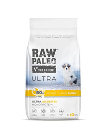 RAW PALEO Ultra Turkey Medium&Large Puppy 10kg pro štěňata středních a velkých plemen krůt