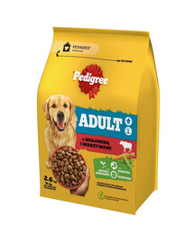 PEDIGREE Adult 2.6 kg s hovězím masem a zeleninou pro psy velkých a středních plemen