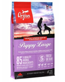 ORIJEN Puppy Large 11,4 kg + EARTH RATED Etui – zásobník na sáčky 15 ks ZDARMA