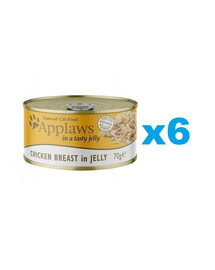 APPLAWS Cat Adult Chicken Breast in Jelly kuře v želé 6x70g