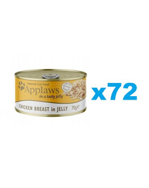 APPLAWS Cat Adult Chicken Breast in Jelly kuře v želé 72x70g