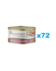 APPLAWS Cat Adult Tuna with Salmon in Broth tuňák s lososem ve vývaru 72x156g
