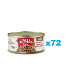 APPLAWS Taste Toppers Guláš s hovězím masem, mrkví a hráškem 72x156 g