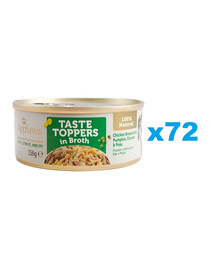 APPLAWS Taste Toppers Kuřecí prsa, dýně, hrášek ve vývaru 72x156 g