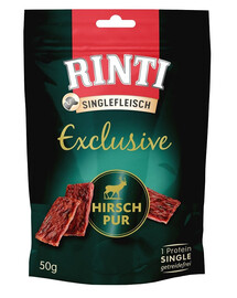 RINTI Singlefleisch Exclusive Snack Venison 50 g