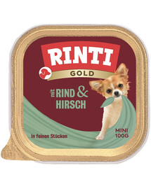 RINTI Gold Venison&Beef Mini zvěřina a hovězí maso 100 g