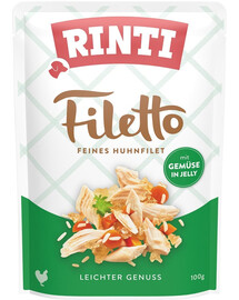 RINTI Filetto in Jelly Chicken&Vegetables s kuřecím masem a zeleninou v želé 100 g