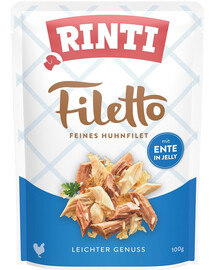 RINTI Filetto in Jelly Chicken&Duck 100 g kapsička pro psy