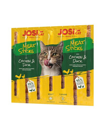 JOSERA JosiCat Meat Sticks kuřecí a kachní tyčinky pro kočky 20x35 g