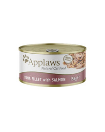 APPLAWS Cat Adult Tuna with Salmon in Broth tuňák s lososem ve vývaru 24x156g