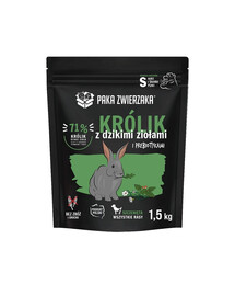 PAKA ZWIERZAKA Seventh Heaven Suché krmivo Rabbit s lesními bylinkami pro štěňata 1,5 kg