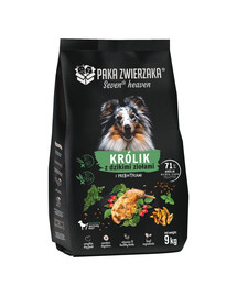 PAKA ZWIERZAKA Seventh Heaven Suché krmivo Rabbit s lesními bylinkami pro štěňata 9 kg