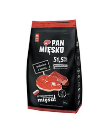 PAN MIĘSKO Hovězí s kozím masem M 20 kg