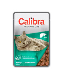 CALIBRA Cat Premium Line Sterilised Liver 100 g