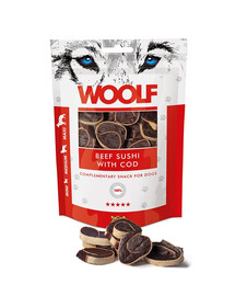 WOOLF Beef Sushi With Cod 100g sushi s hovězím masem a treskou