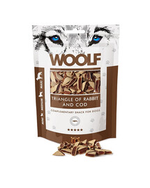 WOOLF Rabbit And Cod Triangle 100g