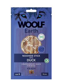 WOOLF Earth Noohide Stick with Duck 90g