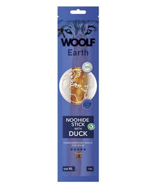 WOOLF Earth Noohide Stick with Duck XL 85g kachní klacík
