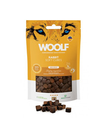 WOOLF Soft Cubes Rabbit Monoprotein 100g měkké králičí kosti