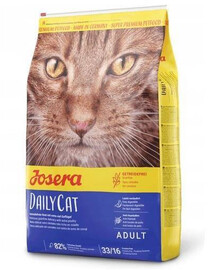 JOSERA Daily Cat 10 kg bezobilné krmivo pro dospělé kočky + 2 kg krmiva ZDARMA